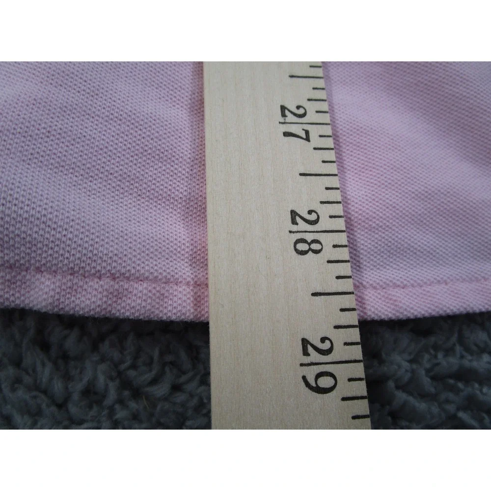 Polo Ralph Lauren Mens Pink Featherweight Mesh Long Sleeve Button Down Shirt L